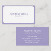 Minimale luxemburgse, moderne pasteelblauw visitekaartje (Voorkant / Achterkant)