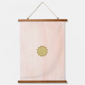 Minimale maan en zon hangend wandkleed (Voorkant)