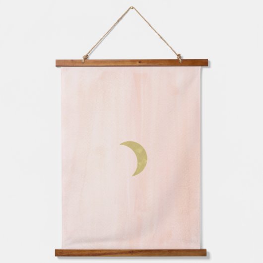 Minimale maan en zon hangend wandkleed (Voorkant 2)