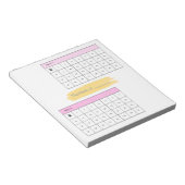 Minimale maandelijkse Habit Tracker-laptop Notitieblok (Schuin)