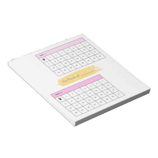 Minimale maandelijkse Habit Tracker-laptop Notitieblok (Schuin)