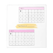 Minimale maandelijkse Habit Tracker-laptop Notitieblok (Voorkant)