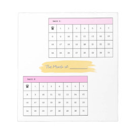 Minimale maandelijkse Habit Tracker-laptop Notitieblok