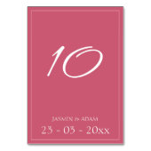 Minimale Magenta roze bruiloft Kaart (Voorkant)