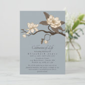Minimale Magnolia Celebration of Life Funeral (Staand voorkant)