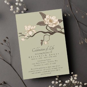 Minimale Magnolia Celebration of Life Funeral