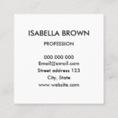 Minimale make-up artiest/salon visitekaartje (Achterkant)