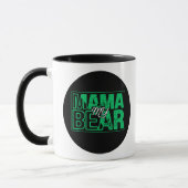 Minimale Mama Beer Typografie Kunst Mok (Links)