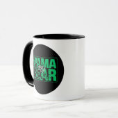 Minimale Mama Beer Typografie Kunst Mok (Voorkant links)