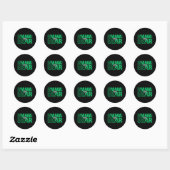 Minimale Mama Beer Typografie Kunst Ronde Sticker (Vel)