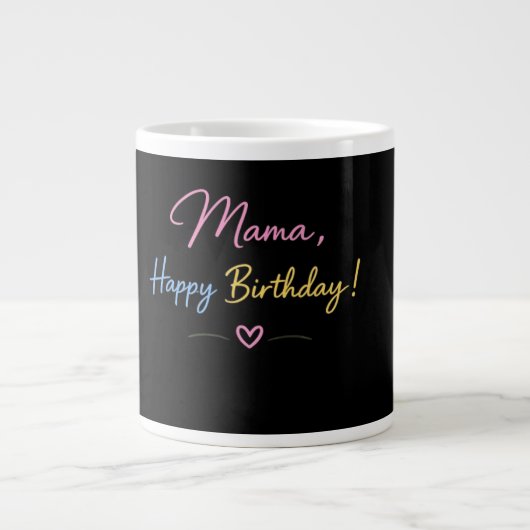 Minimale Mama Verjaardagscadeau Grote Koffiekop (Voorkant)