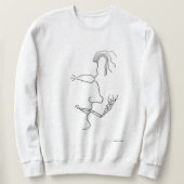 Minimale man - draagbare kunst trui (Design voorkant)