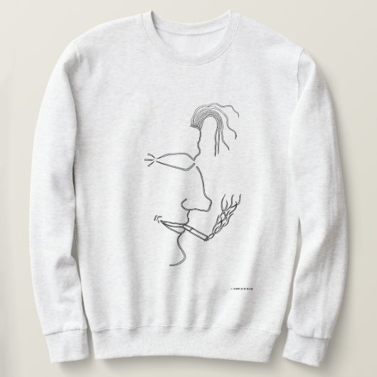Minimale man - draagbare kunst trui (Design voorkant)