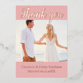 Minimale manuscript gepersonaliseerde Weddenschap  Folie Feestdagenkaart