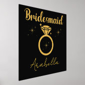 Minimale Manuscript Moderne Bridesmaid Folie Afdrukken (Laagn)