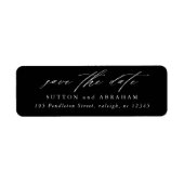 Minimale Manuscript sparen het Adres van de Terugk Etiket (Voorkant)