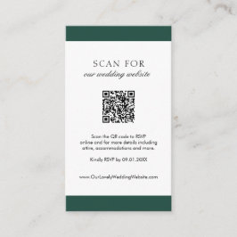 Minimale maragingspremie Groene Moderne QR Code We Informatiekaartje