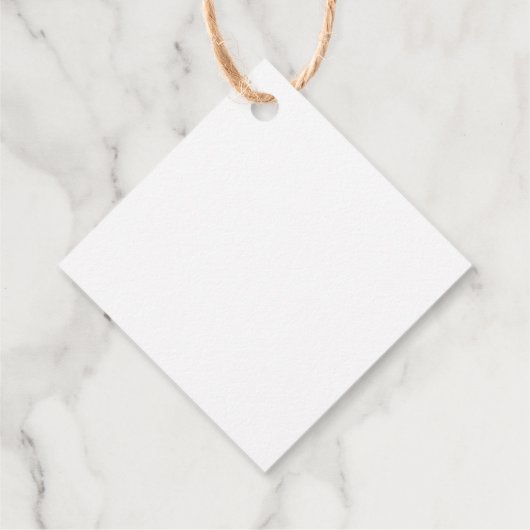 Minimale marine met witte tekst bruiloft dank u bedankjes labels (Achterkant)