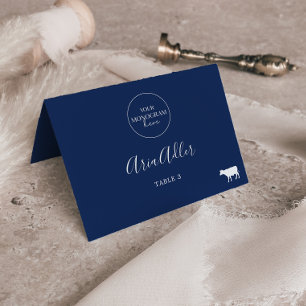 Minimale Marine Monogram Rundvlees Maaltijd optie Kaart