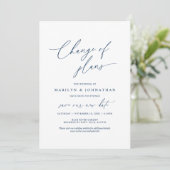 Minimale marine, wijziging van plannen, trouwdatum kaart (Staand voorkant)