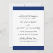 Minimale marineblauw, allemaal in één huwelijk kaart (Voorkant)