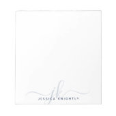 Minimale marineblauw in het Initiaal van het moder Notitieblok (Voorkant)