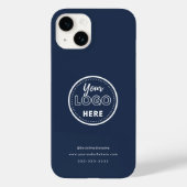 Minimale marineblauw Logo met professionele merken Case-Mate iPhone Case (Achterkant)