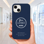Minimale marineblauw Logo met professionele merken Case-Mate iPhone Case