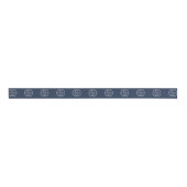 Minimale marineblauw Logo met professionele merken Grosgrain Lint (Voorkant)