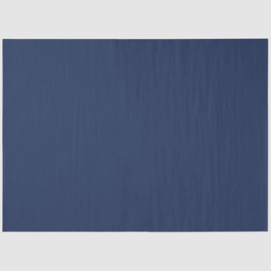 Minimale marineblauw platte vaste kleur tissuepapier (Voorkant)