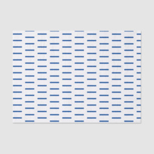 Minimale marineblauwlijnen tissuepapier