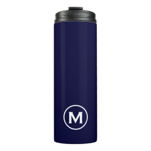 Minimale marinespoor White Monogram Thermosbeker
