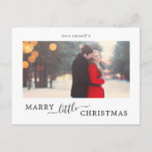 Minimale marinier met kleine kerst bespaar de datu feestdagenkaart (Voorkant)