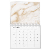 Minimale marmer White Grey Silver Roos Gold 202 Ca Kalender (Mar 2026)
