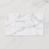 Minimale marmerVisitekaartjes Visitekaartje (Achterkant)