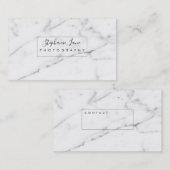 Minimale marmerVisitekaartjes Visitekaartje (Voorkant / Achterkant)