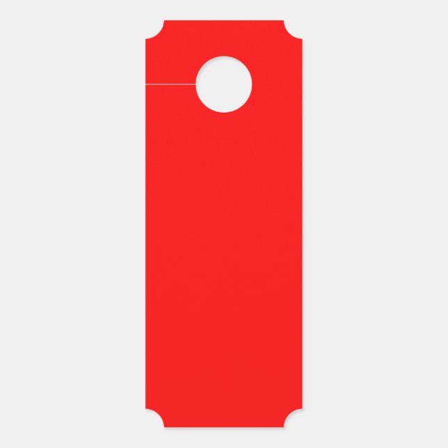 Minimale massief rood grote opknoping deur bord bl deurhanger (Voorkant)