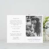 Minimale Memorial Order of Service Funeral Program (Staand voorkant)