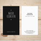 Minimale merknaam | Casual handschrift | Zwart Visitekaartje