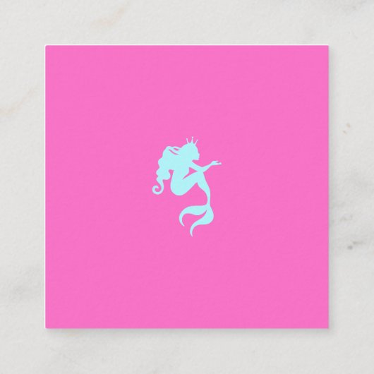 Minimale mermaïdmeisjes boeken voor Baby verjaarda Informatiekaartje (Achterkant)