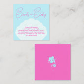 Minimale mermaïdmeisjes boeken voor Baby verjaarda Informatiekaartje (Voorkant / Achterkant)