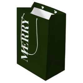 Minimale MERRY | Bosgroene Feestdagen Medium Cadeauzakje