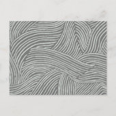 Minimale met de hand getekende grijze Mint Botanic Uitnodiging Briefkaart (Achterkant)