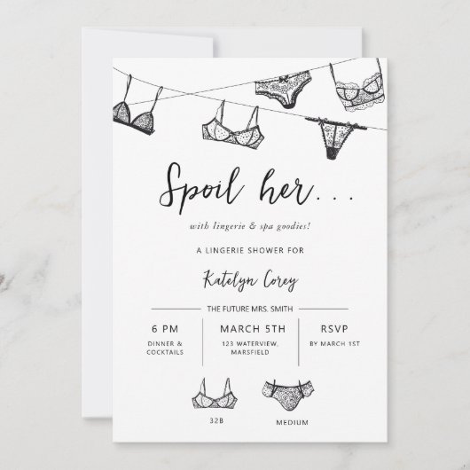 Minimale, met de hand getrokken waskleding, linger kaart (Voorkant)