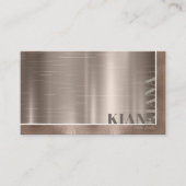 Minimale metalen antenne en Folie Bronze Std ID791 Visitekaartje (Voorkant)