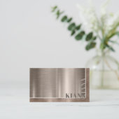 Minimale metalen antenne en Folie Bronze Std ID791 Visitekaartje (Staand voorkant)