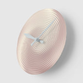 Minimale metalen cirkels begin Roos Gold Luxe Ronde Klok (Hoek)