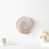 Minimale metalen cirkels begin Roos Gold Luxe Ronde Klok (Huis)