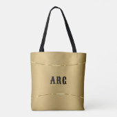 Minimale metalen goudachtergrond yoga mat bab tote bag (Achterkant)