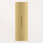Minimale metalen goudachtergrondyoga yogamat (Voorkant)